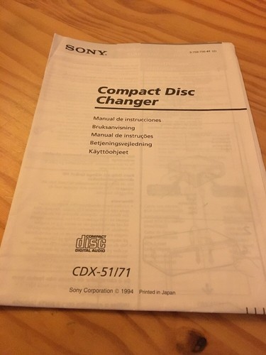 Sony cdx chargeur cd - cdx-51/71,