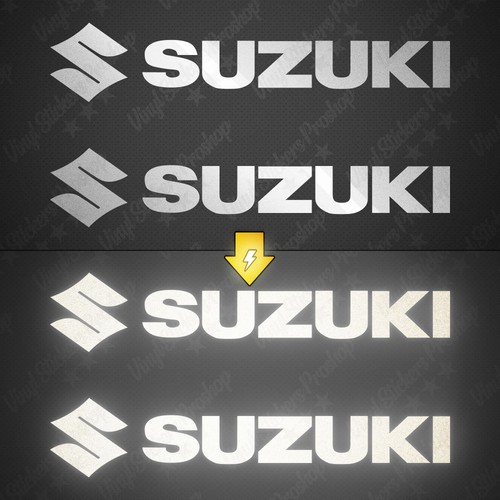 Stickers suzuki cm blanc - 2,