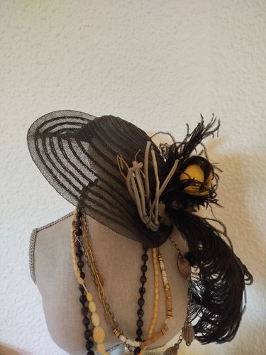 Chapeau ancien pour poupée - chapeau,