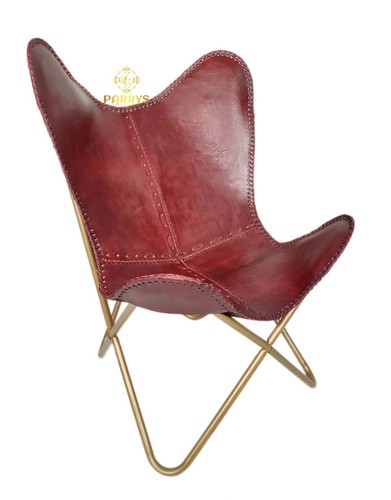 Fauteuil papillon cuir fait - papillon,