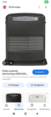 Poêle pétrole tectro noir - poêle,