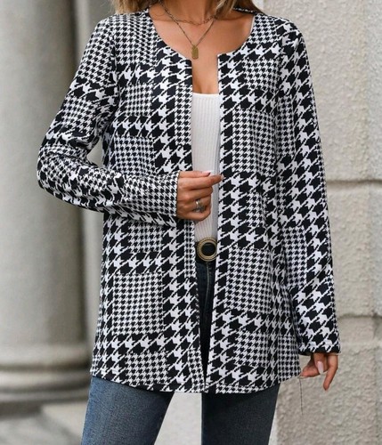 Blazer femme pied-de-poule