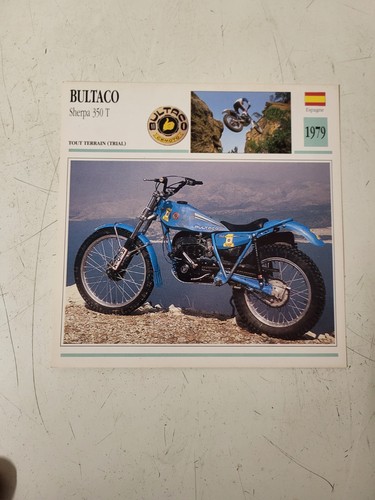 Carte fiche moto - moto, Édition
