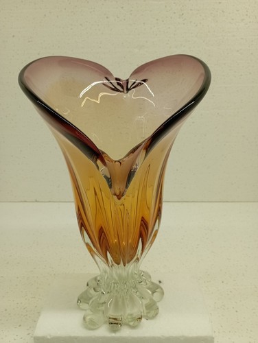 Glass vase the shape of - glass,