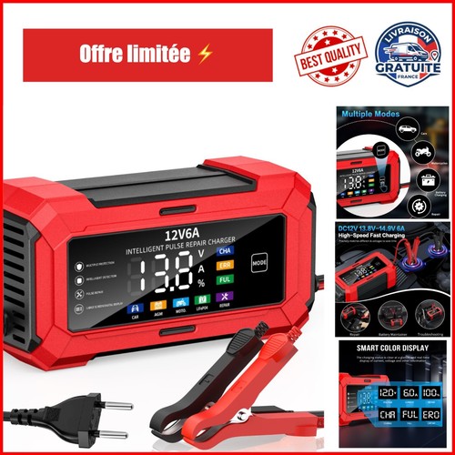 Chargeur batterie voiture - voiture, 6a