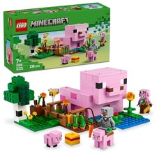 LEGO Minecraft Baby Pig’s House 21268 Farm Piglin Zombie 7+ 238 Pcs Game Toy N
