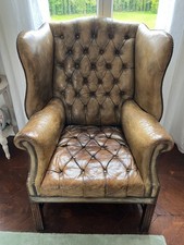 Fauteuil cuir Chesterfield