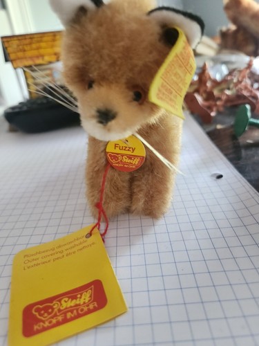 Steiff fuzzy mini stuffed - steiff, fox