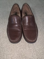 Hush Puppies Women’s Size 7 Coffee Bean Brown Leather Slip On Loafers