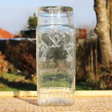 Antique Art Deco Glass Grocery Jar Without Lid