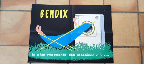 Affiche publicitaire ancienne - affiche,