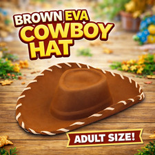 6 X Chapeaux De Cowboy Adultes