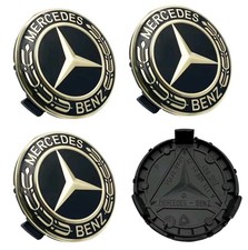 Mercedes Lot de 4 Cache-Moyeu