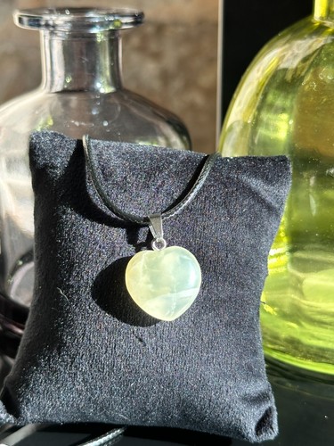 Collier coeur jade chine - jade,