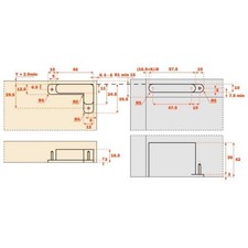 Charnière invisible AIR Push