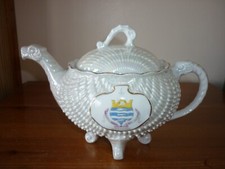 Crested China Worthing Tea Pot Dragon Spout Shell Lustre Design