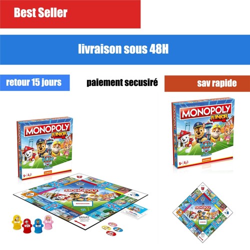 Monopoly junior pat patrouille - junior, pat'patrouille