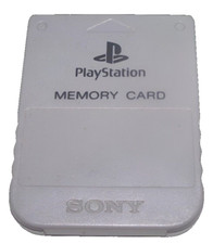Genuine Sony Playstation 1 Memory Card 1MB Grey PS1 *Free Post NTSC PAL
