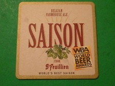 Belge Bière dessous de Verre ~ World's Best : St Feuillien Saison Ferme ~