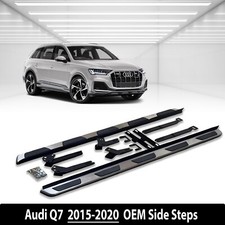 NEW OEM STYLE SIDE STEPS - RUNNING BOARDS PAIR FOR AUDI Q7 2016 ONWARD