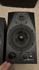 ADAM A7 Nearfield Studio Monitor Speakers (Pair, 1 blown woofer)
