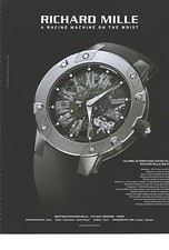 ADVERTISING 2011 RICHARD MILLE watch RM033 12012
