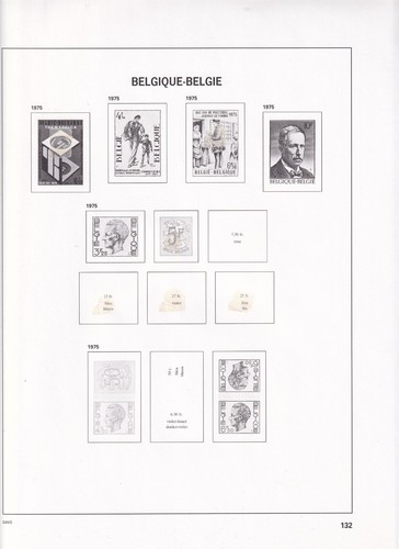 Belgium davo album pages 1975 - album,