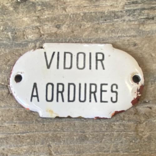 Plaque émaillée ancienne - , «