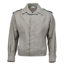 Authentique Veste Blouson Militaire Français Vintage Gris Surplus Armée Original