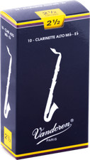 boite 10 anches CLARINETTE ALTO MIb VANDOREN TRADITIONNELLES CR 1425 - force 2,5