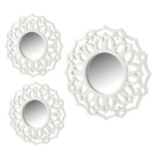 Set de 3 Miroirs muraux blancs