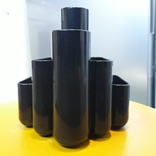 Organiseur de bureau vintage  plastique noir Tenex, porte-crayons,  USA