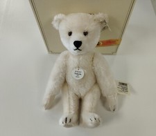 STEIFF TEDDY BU 1925 Réf 407178 peluche Ours blanc en Mohair 30 cm réplique/EBUK