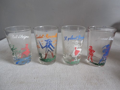 Anciens verres aperitif - a,