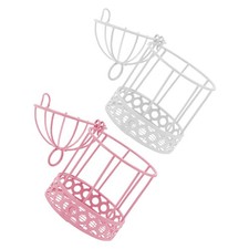  2 Pcs Cage Oiseau Decorative