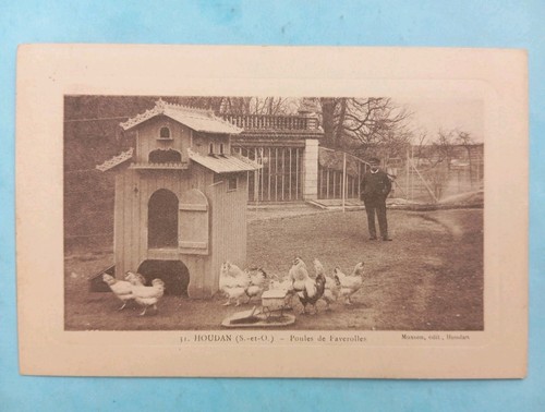 Cpa houdan poules - cpa,, de