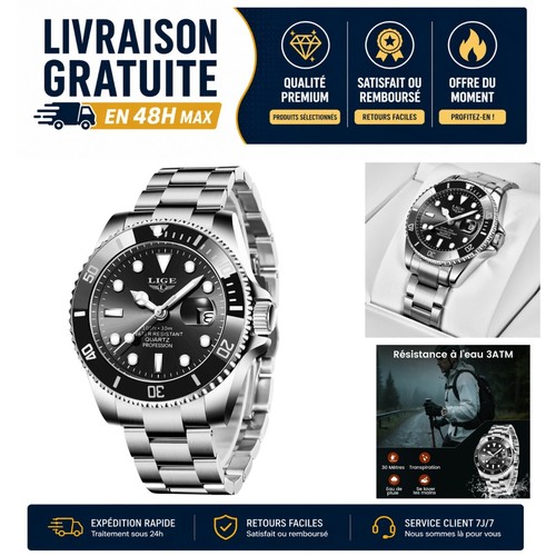 Montre homme lige quartz - homme,