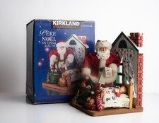 Kirkland Signature Fabric Maché Santa Pere Noel Hand Crafted Christmas Decor