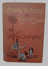Around The World In Eighty Days By Jules Verne Illustrated Antique Rare Book