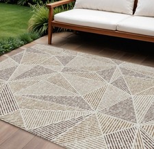2.7m X 3.7m Marron Taupe Et