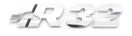 Emblème adhésif r32 chromé - r32,