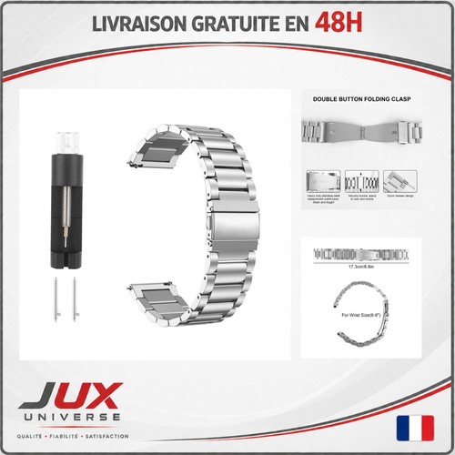 Bracelet montre métal 20mm - bracelet, de