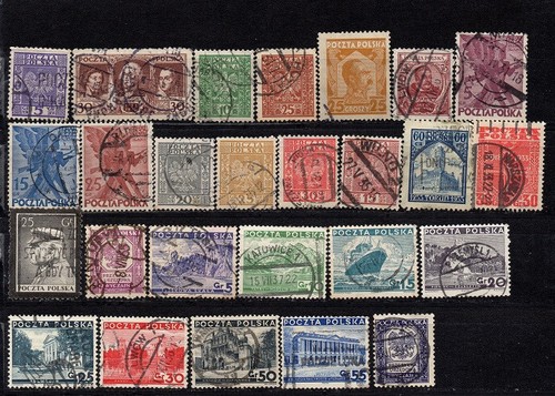 Lot timbres pologne 1928 - 26,