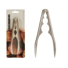 Casse Noix Crustacé Pince Noisette Nut Cracker en Métal Gris 15 cm