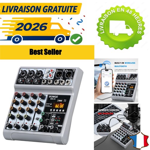 Bomge table mixage canaux - 5,