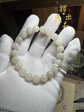 10mm Hetian jade lotus pink bracelet 新疆和田玉山料藕粉手串