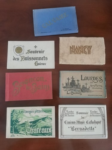 Lot carnets de cartes - de,
