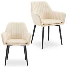 Lot de 2 chaises de salle à