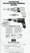 1979 Advertising 089 AEG Tools Backbone Metal Drill
