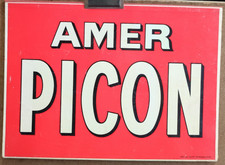 Amer Picon Vintage Advertising Cardboard Menu Holder /RSC43